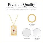 Lovers Tarot Card Gold Pendant Necklace