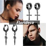 22-Piece Stainless Steel Non-Piercing Earring Set