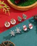 12 Pairs Hypoallergenic Holiday Clip-On Earrings