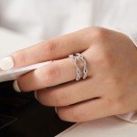 Wuziwen 925 Silver Twisting Infinity Ring Enhancer
