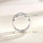 Wuziwen 925 Silver Twisting Infinity Ring Enhancer