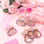 12 Flamingo Bracelet Gift Sets for Women