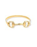 Gold Equestrian Snaffle Bit Bangle Bracelet
