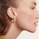 Chic 14K Gold Chunky Hoop Earrings for Women