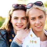 100 Pcs Cute Sunflower & Bee Enamel Pins