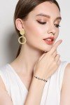 11 Pairs Gold Clip-On Hoop Earrings Set