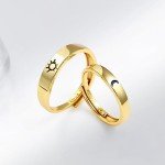 Men's Sterling Silver Sun and Moon Engagement Ring