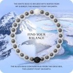 Gunmetal Beaded Lokai Bracelet for Men & Women