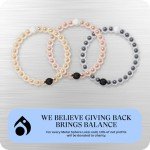 Gunmetal Beaded Lokai Bracelet for Men & Women
