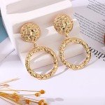 11 Pairs Gold Clip-On Hoop Earrings Set
