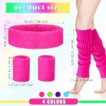 Neon 80s Leg Warmers Set for Kids