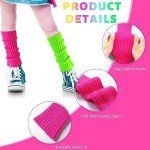 Neon 80s Leg Warmers Set for Kids