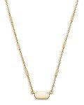 Kendra Scott Fern Pendant Necklace in Brass
