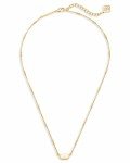 Kendra Scott Fern Pendant Necklace in Brass