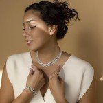 Sparkling Silver Cuban Link Necklace & Bracelet Set