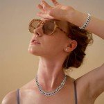 Sparkling Silver Cuban Link Necklace & Bracelet Set