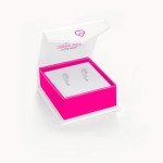 Enamel Heart Huggie Hoop Earrings for Girls