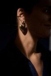 Chunky Gold Heart Drop Earrings by BaubleBar