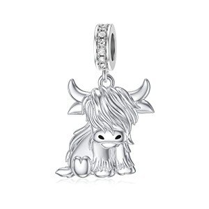 Highland Cow Charms in 925 Sterling Silver