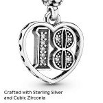 PANDORA 18th Celebration Dangle Charm for Bracelets