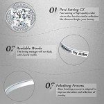 Engraved ‘Always My Sister’ Bangle Bracelet