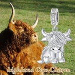 Highland Cow Charms in 925 Sterling Silver