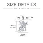 Highland Cow Charms in 925 Sterling Silver