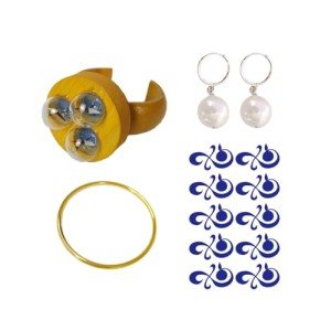 Anime Cosplay Bracelet and Earrings Set
