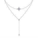 925 Sterling Silver Witches Knot Layered Necklace