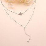 925 Sterling Silver Witches Knot Layered Necklace