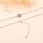 925 Sterling Silver Witches Knot Layered Necklace