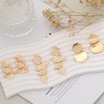 12 Pairs Clip-On Bohemian Rattan Tassel Earrings