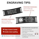 Custom Engraved Men's Medical ID Bracelet - 2-Tone