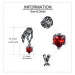 Sterling Silver Skull Hand Drop Earrings for Her