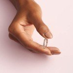 PANDORA 14k Rose Gold Band of Hearts Ring