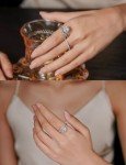 Moissanite Oval Engagement Ring in Sterling Silver