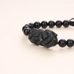 Feng Shui Obsidian Pixiu Beaded Bracelet for All