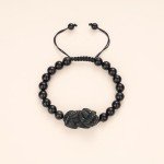 Feng Shui Obsidian Pixiu Beaded Bracelet for All