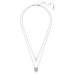 Swarovski Blue Octagon Layered Necklace