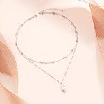Sterling Silver Adjustable Layered Choker Necklace