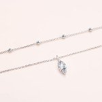 Sterling Silver Adjustable Layered Choker Necklace