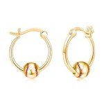 Sports Hoop Earrings - 925 Sterling Silver