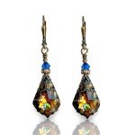 Vintage-Inspired Peacock Dangle Drop Earrings for Her