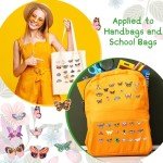 50 Cute Butterfly Enamel Pins Set for Women