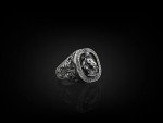 Sterling Silver Lion Signet Ring for Men