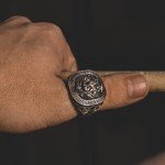 Sterling Silver Lion Signet Ring for Men