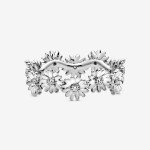 PANDORA Sparkling Daisy Floral Crown Ring