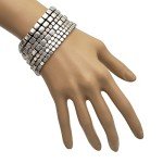 Multi Strand Chunky Nugget Bangle Bracelet Set