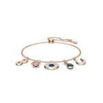 Swarovski Evil Eye Charm Bracelet in Rose Gold