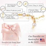 Baby Girl Keepsake Bracelet with Gold and Pearls